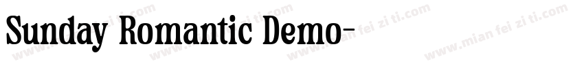 Sunday Romantic Demo字体转换